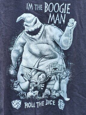 The Nightmare Before Christmas Oogie Boogie Roll The Dice T-Shirt Size Large